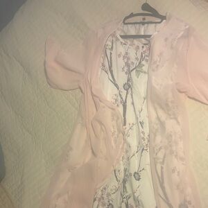 Floral Pink Maxi Dress